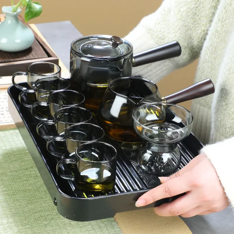 2025新款高档茶具套装功夫茶具手工茶具家用耐热带盖玻璃茶具套装