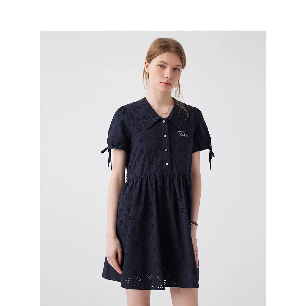 TeenieWeenie小熊连衣裙女2025夏季新款女装 TTOW252403T