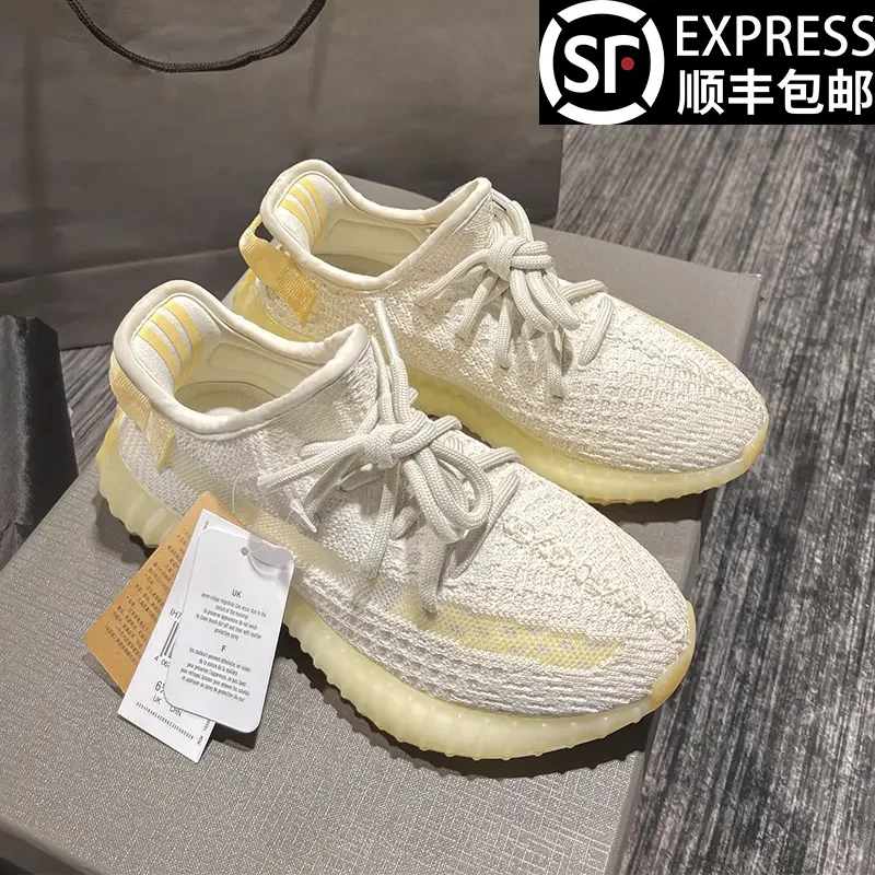 三叶草官方正品库椰子鞋350白黄小雏菊男女鞋2025夏季休闲透适用