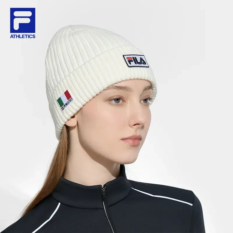 Fila/斐乐情侣款冬季款【保暖加厚】户外运动滑雪针织帽A13U446231F
