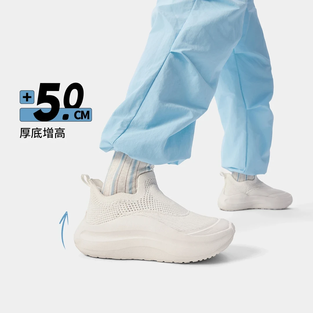 L李宁官方云浪slip on休闲鞋新品厚底轻盈时尚百搭运动鞋AGLV028