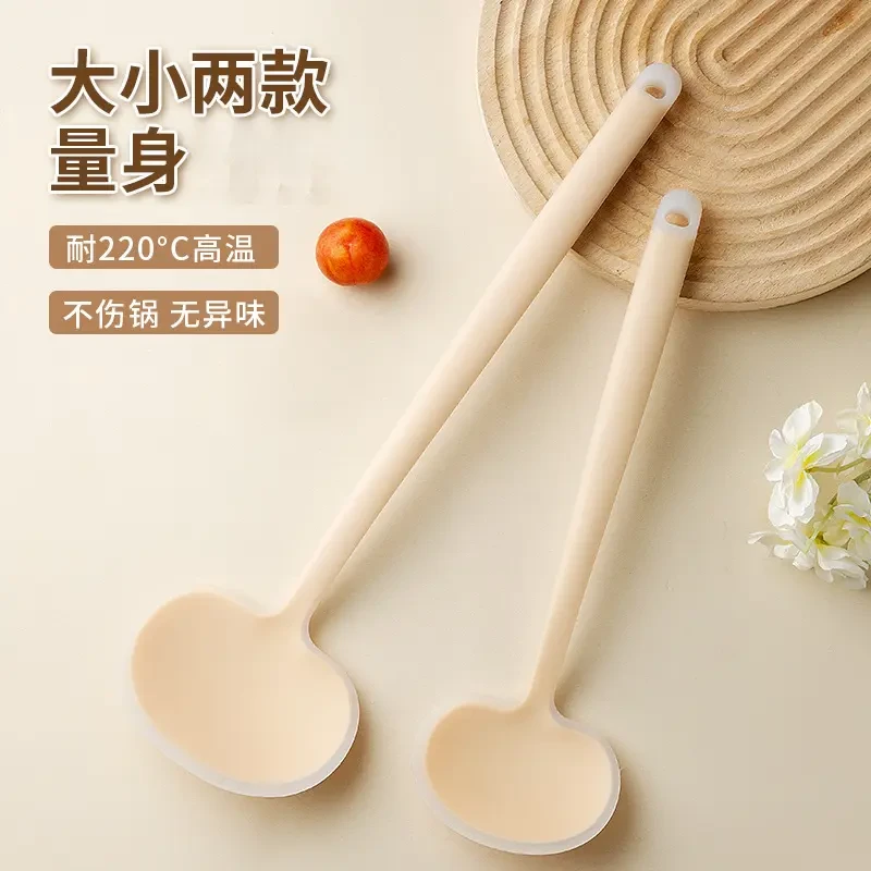 加长锅铲硅胶蘑菇铲不粘锅专用铲新款锅铲耐高温炒菜铲子炒勺两用