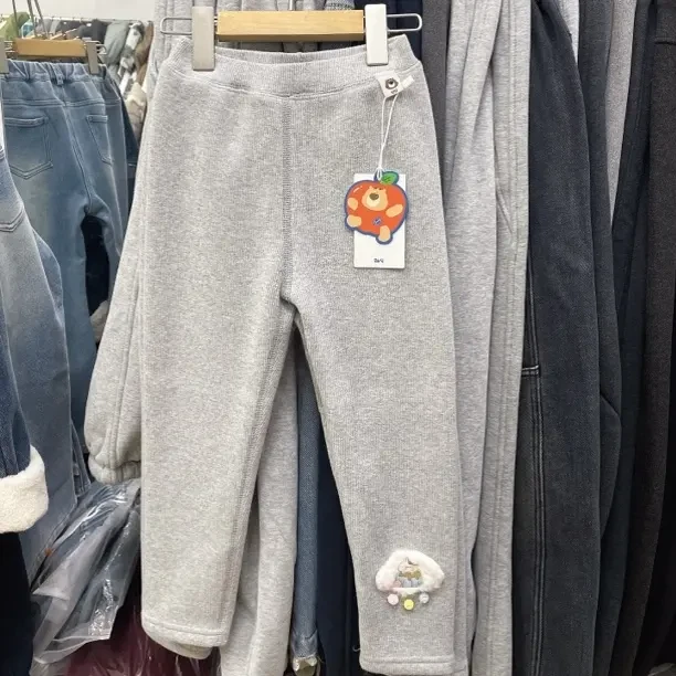 加厚蚕丝加绒女童冬季保暖百搭打底裤