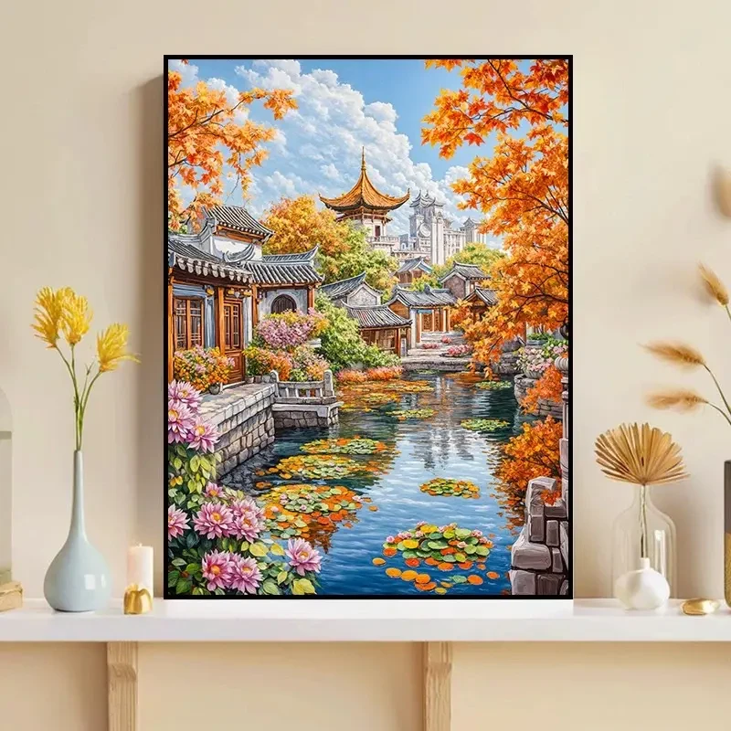 春夏秋冬|数字油画diy 高品质颜料填色涂色手绘礼物油彩装饰画