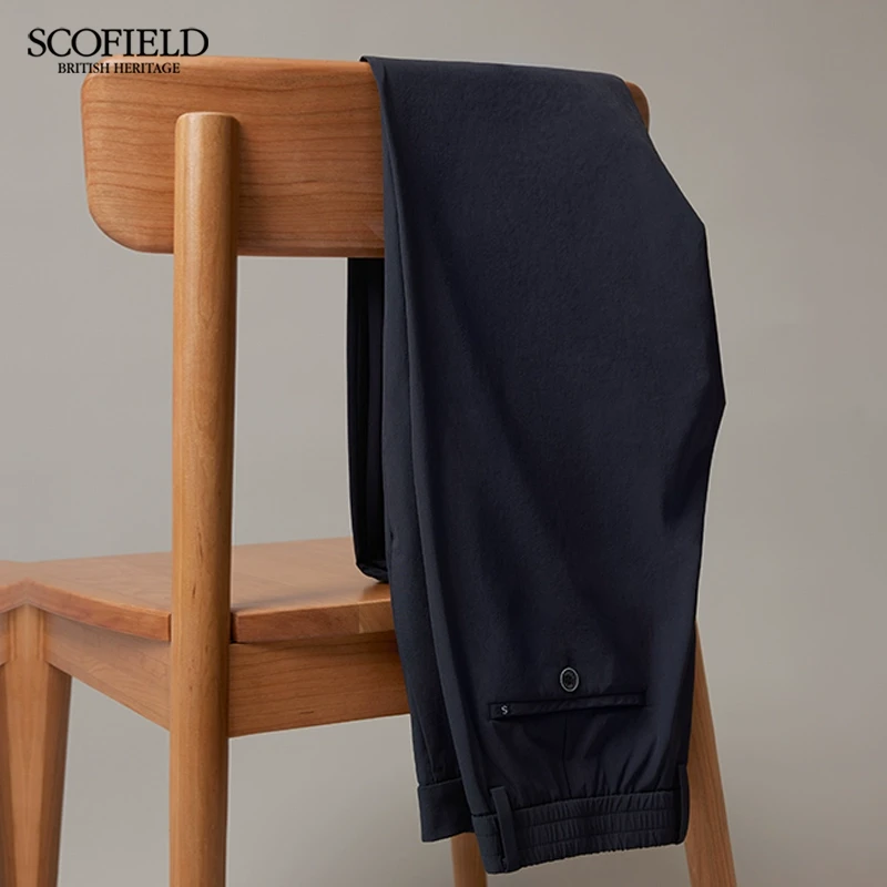 SCOFIELD夏季直筒裤薄款弹力穿搭百搭修身裤子长裤男士商务休闲裤