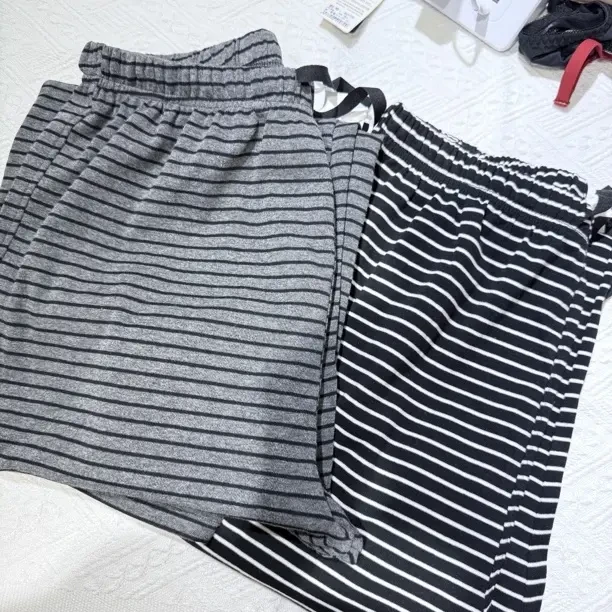 条纹家居裤薄款睡裤