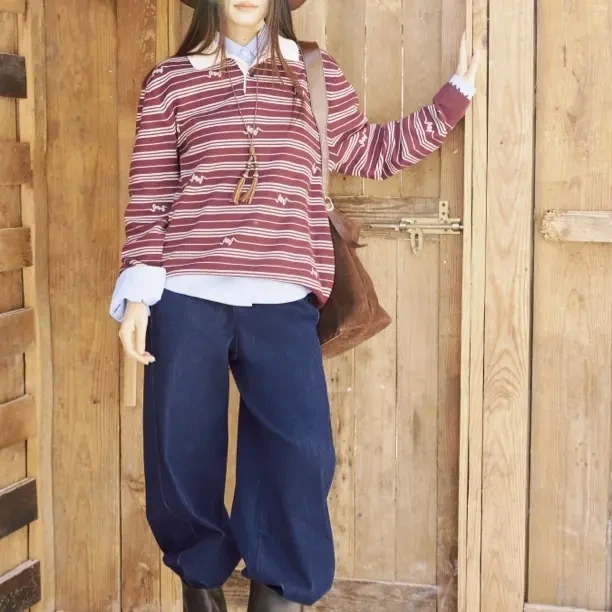 mithworld / 沵媞撞色领提花polo衫