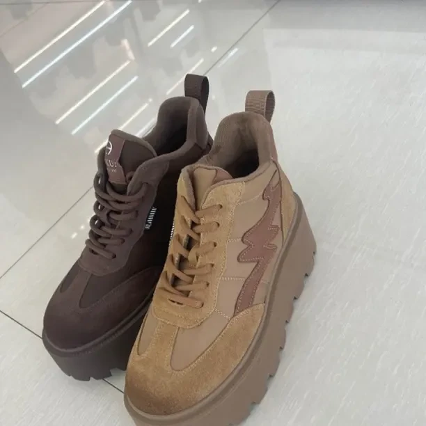 胶粘增高防滑休闲四季通用高帮鞋百搭舒适秋季