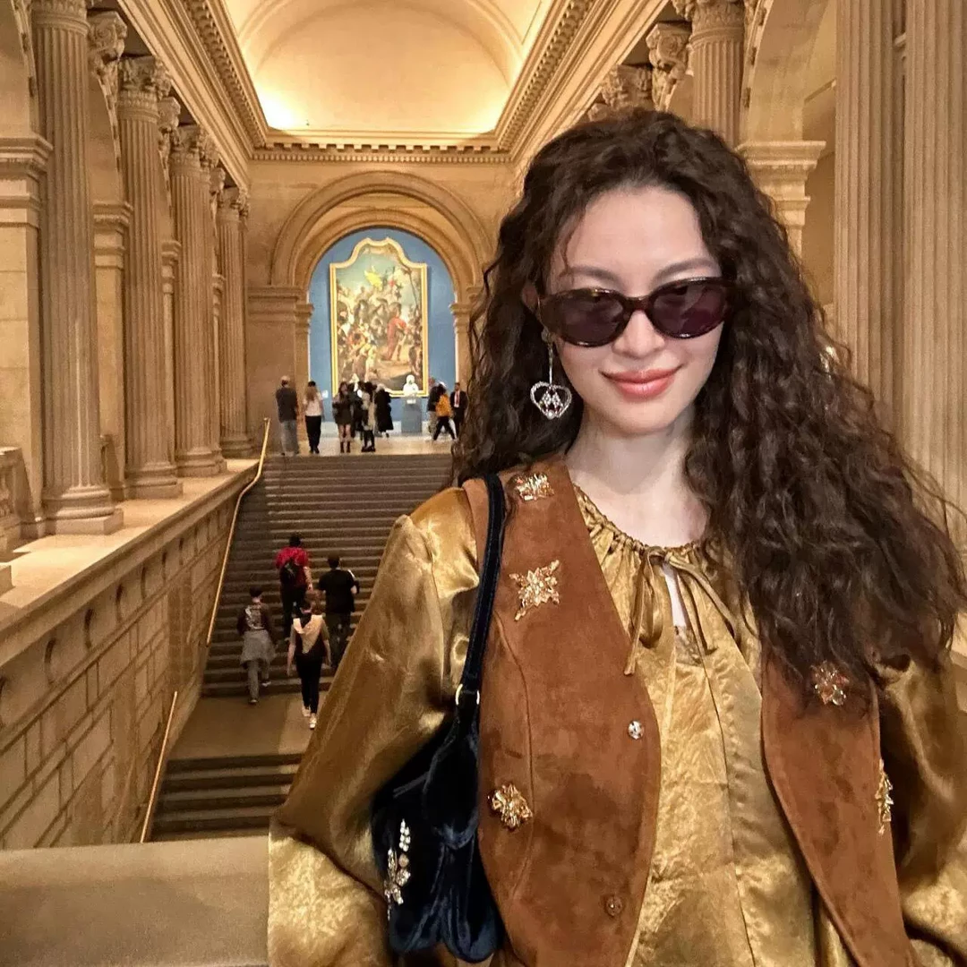 京熹服饰高版本定制ICE24春夏新老钱风钟楚曦同款假两件时尚衬衫