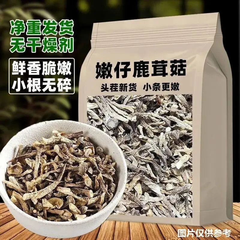 【无干燥剂】当季新鲜鹿茸菇嫩仔脆嫩爽口煲汤味美鹿茸菇干货鲜香