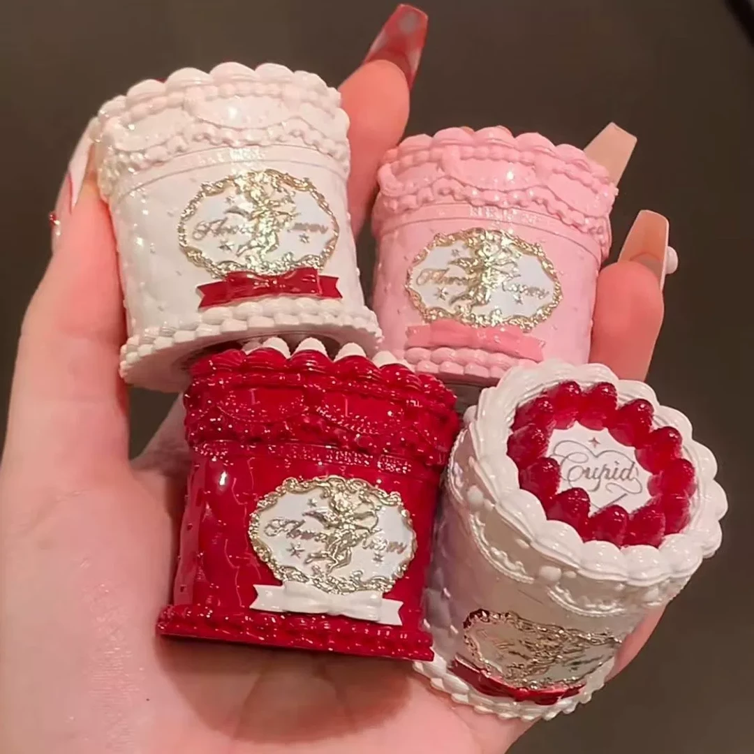 新品促销花知晓草莓丘比特系列唇霜唇泥蛋糕显白哑光雾面秋冬