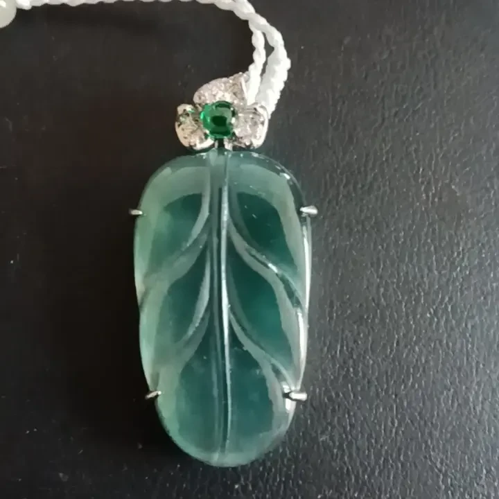 【周总宠粉】天然A货翡翠树叶