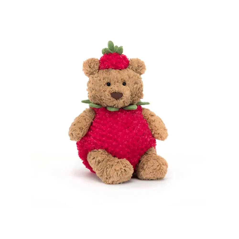 【活动价】英国Jelly巴塞罗熊草莓熊毛绒玩具安抚宝宝玩偶礼物柔软