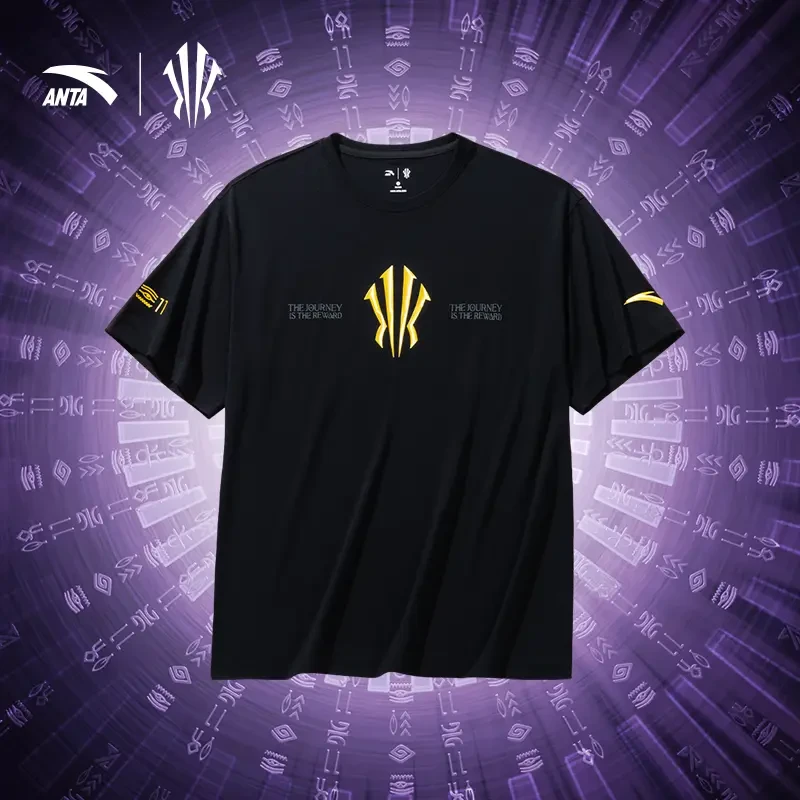 【安踏·凯里欧文系列】欧蜜标语短袖男女同款宽松透气上衣172431122