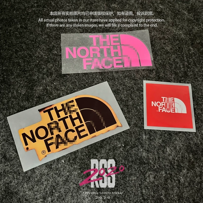 北面北脸汽车滑雪板贴纸越野车露营野营风工具箱贴纸贴画防水反光