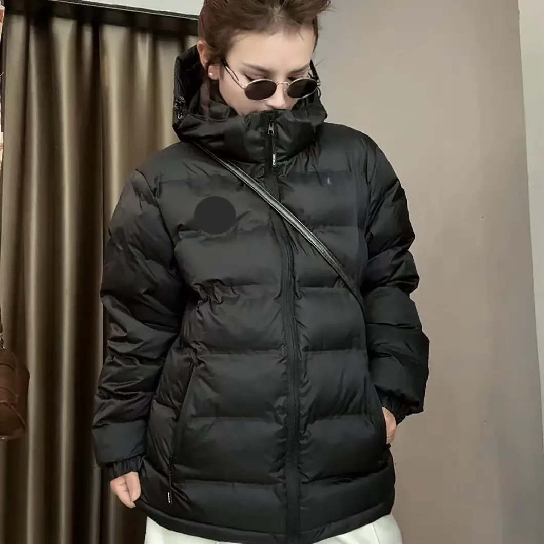 3699#韩版连帽加厚男女同款冬季鹅绒保暖轻奢休闲轻薄新款