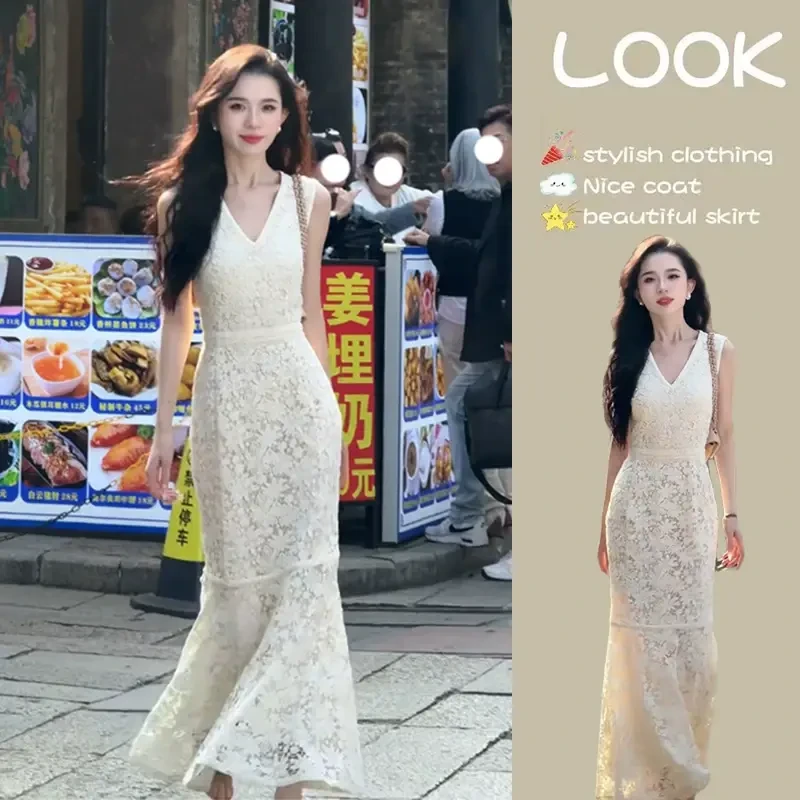 早春穿搭一整套女装轻奢气质高级感连衣裙2025夏季新款裙子女装