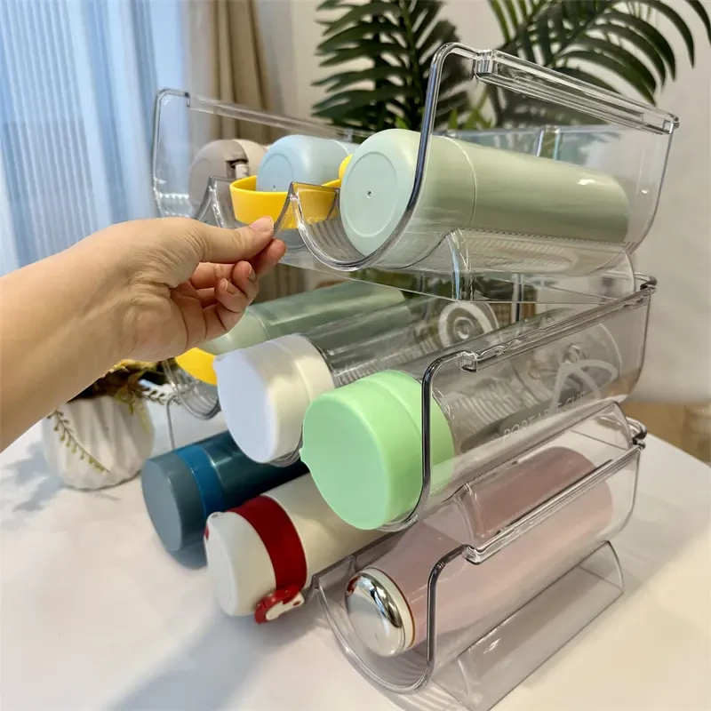 杯子收纳盒水杯架置物架桌面多层叠加防尘保温杯架家用架