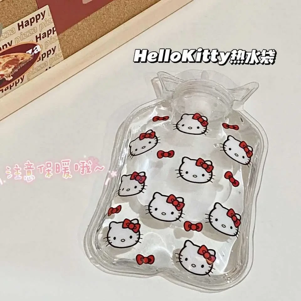 【皮卡】可爱kt随身暖手宝学生闺蜜卡通注水热水袋便携透明暖水袋