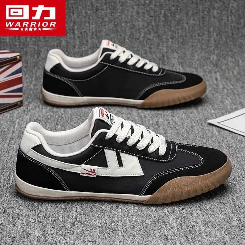 回力男鞋帆布鞋夏季2025新款黑色运动休闲百搭德训青少年低帮潮鞋