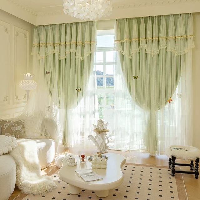 窗帘遮光客厅2025新款飘窗轻奢现代简约法式窗帘全遮光卧室高级感