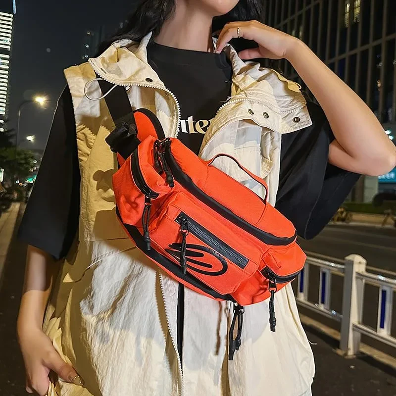 腰包摩托车骑行胸包机车装备收纳包骑士斜挎包男女运动防水背包潮