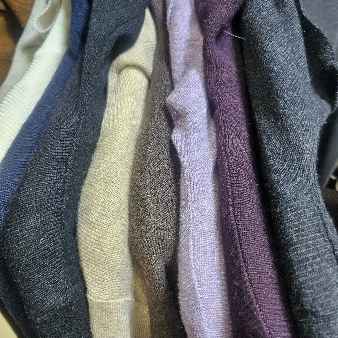 葡萄紫半高领针织打底衫女秋冬新款舒适百搭显瘦上衣