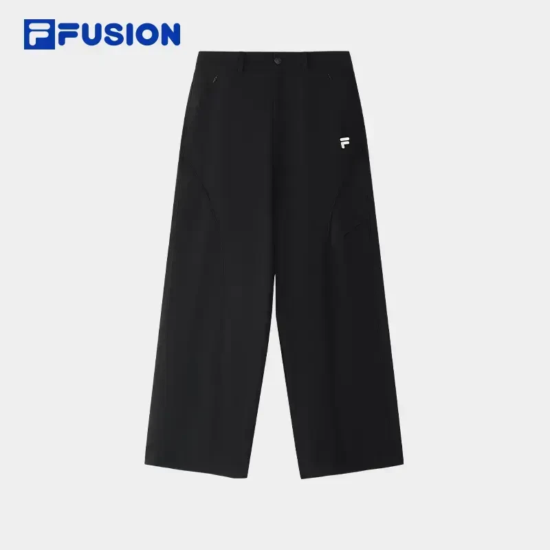 【简约百搭】斐乐夏季新款潮牌女梭织长裤休闲女阔腿长裤T11W521806