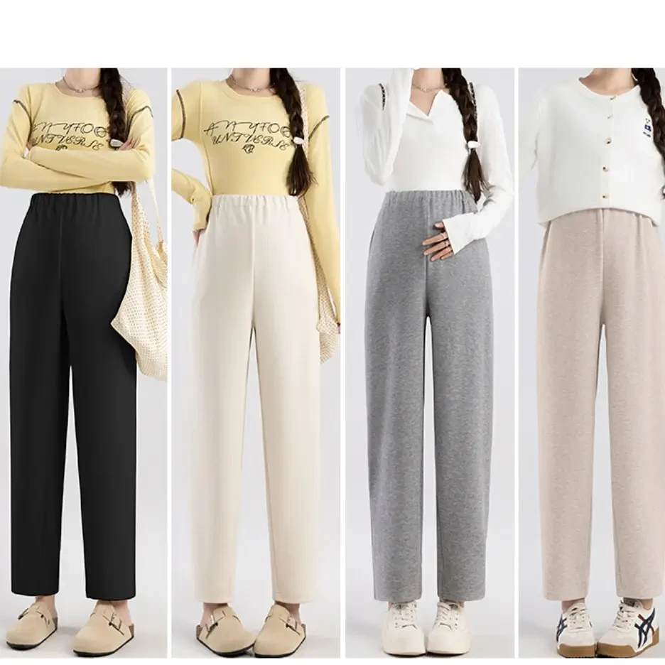 （2025冬季新品）孕妇秋冬新款直筒宽松休闲垂感奶奶裤