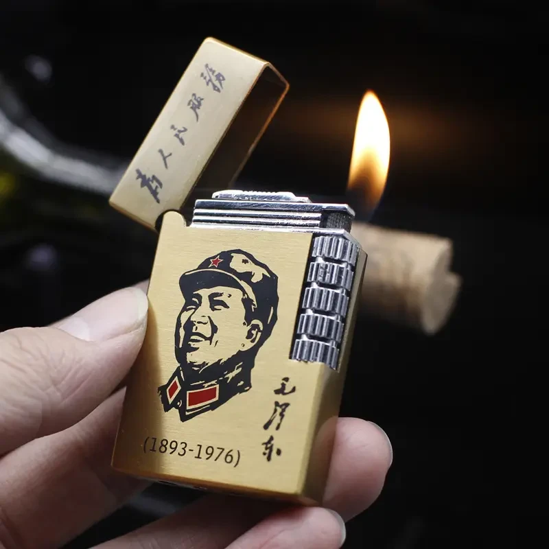 朗声打火机超薄侧滑砂轮适用充气打火机开盖声音使用朗声机清脆