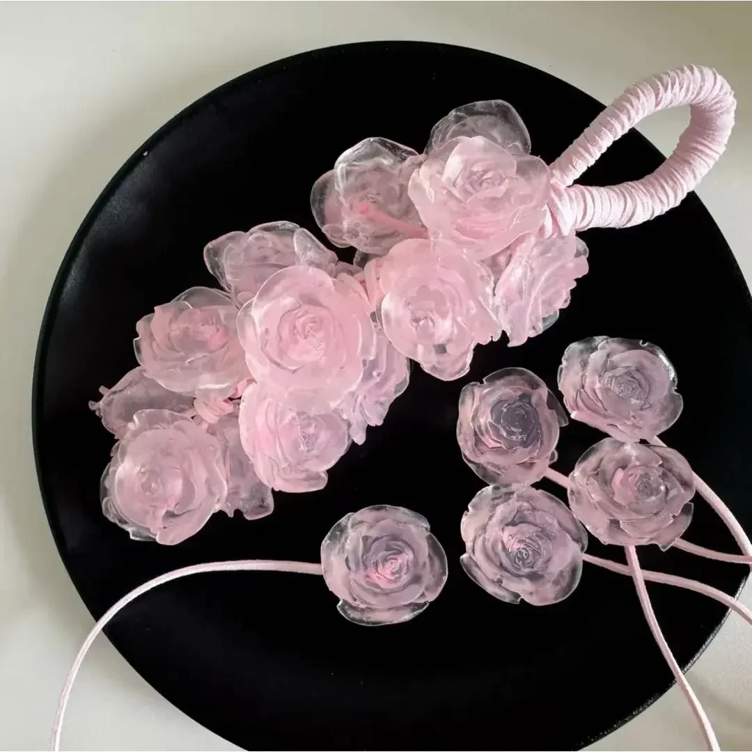 【包邮】创意手工水晶玫瑰花香熏皂沐浴洗手可作车载香薰伴手礼挂件