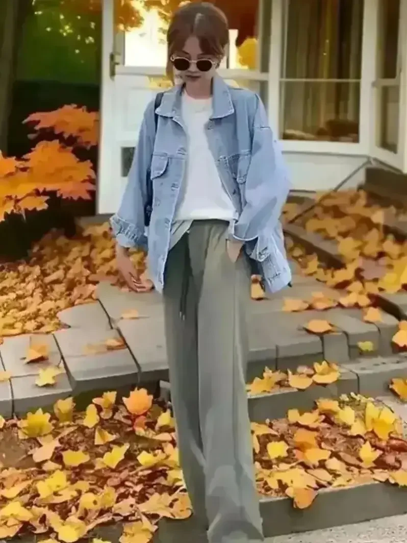 K401菲菲惊喜社T恤上衣百搭韩版休闲裤子时尚宽松