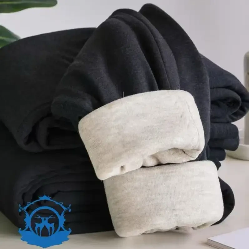 男女款三层加厚羊毛保暖裤高腰防风防寒秋冬季打底裤