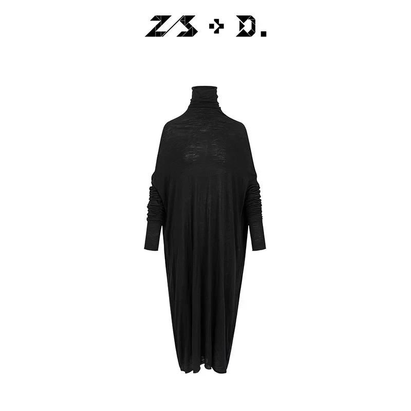 千万骨折价！ Z/S+D高领廓形羊毛连衣裙慵懒感宽松打底衫791D776Z