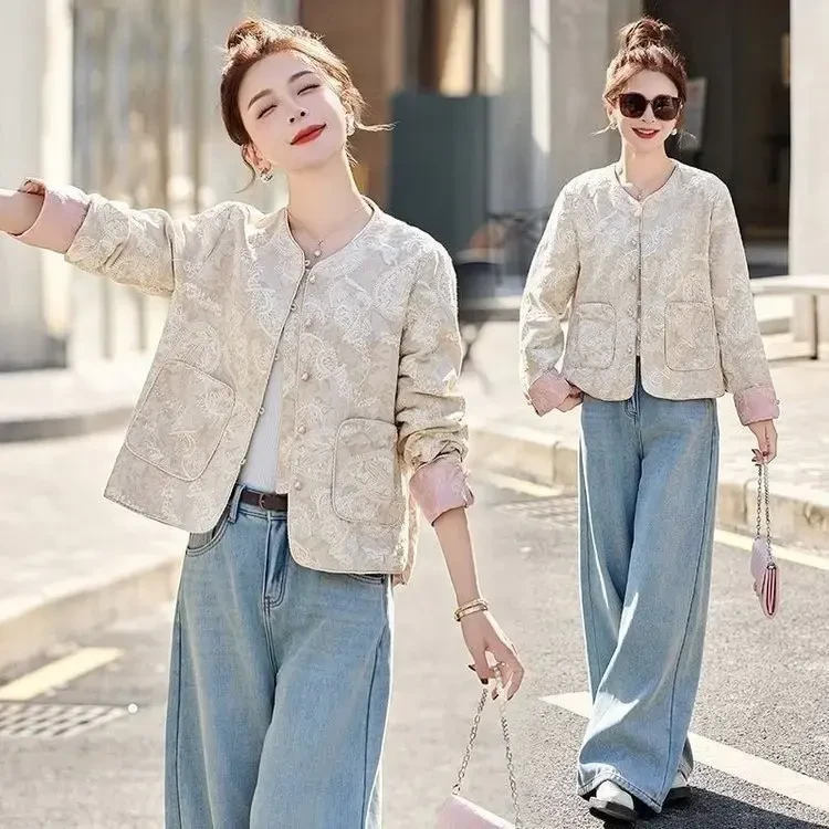 新中式轻国风外套女2025春秋新款独特超好看气质显瘦短款唐装上衣