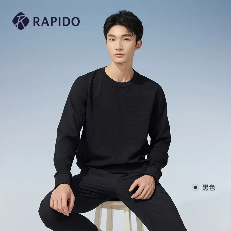 RAPIDO霹雳道秋季2024男士圆领长袖T恤休闲时尚卫衣CN4941E02