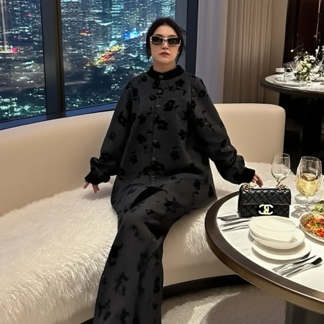 新中式冬季重工加厚盘扣棉服国风复古保暖中国风外套