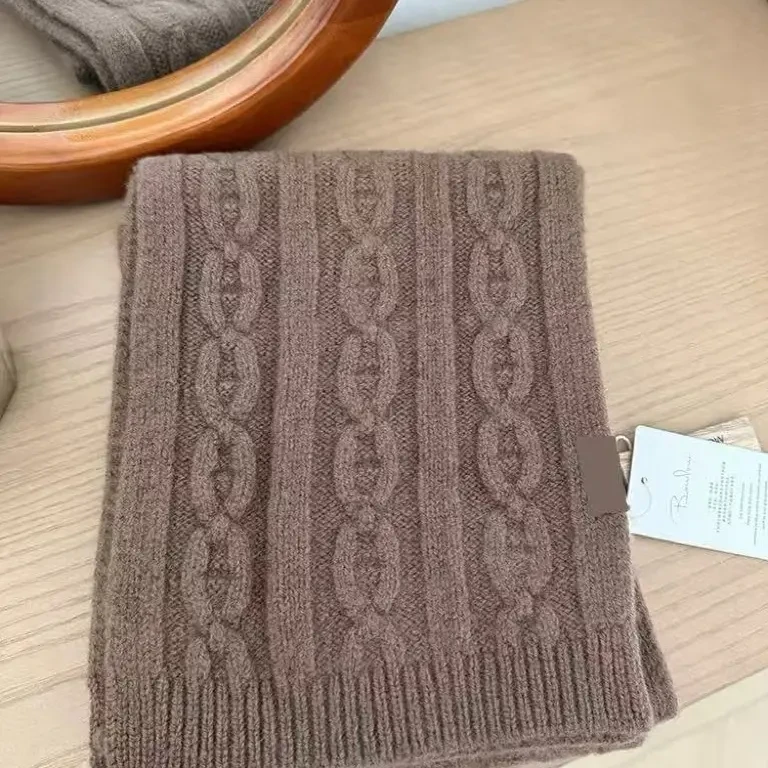 2025女通用冬季保暖商务优雅女百搭复古围巾围脖