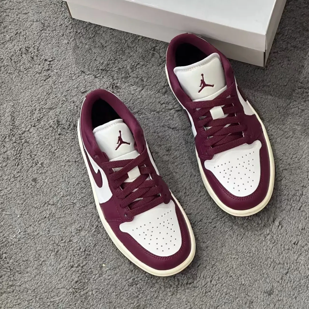 Nike Air Jordan 1 紫红白 AJ1百搭 低帮 复古 篮球鞋DC0774-161