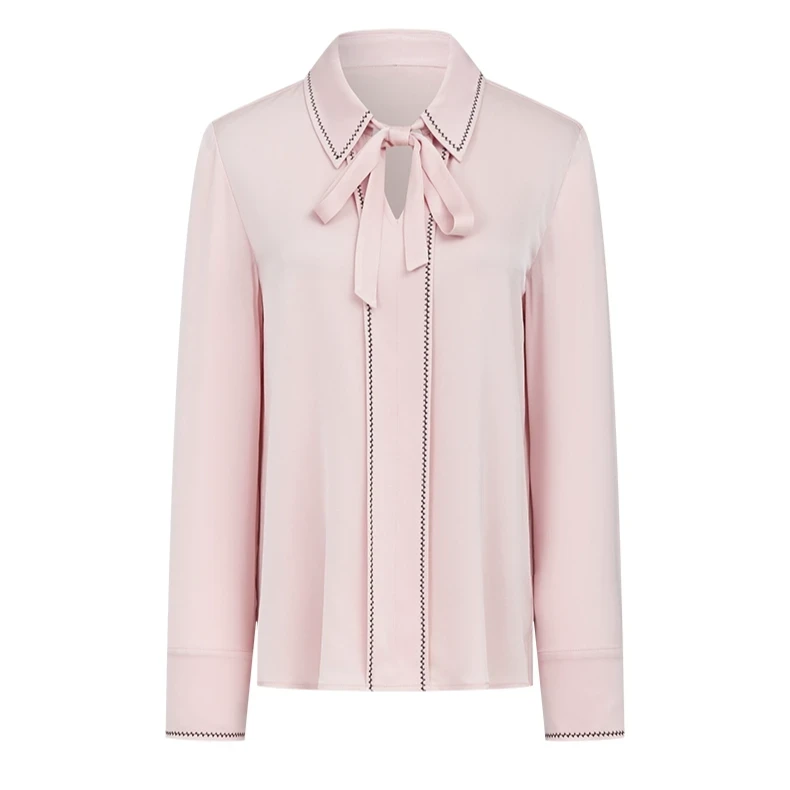 【小春子】曼德诗醋酸衬衫秋冬设计感纯色衬衣小衫