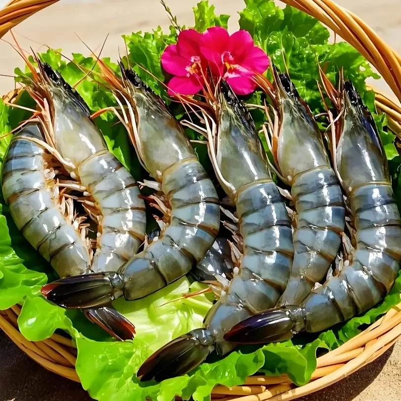 20头黑虎虾鲜活速冻老虎虾肉质鲜嫩【京东顺丰冷链】