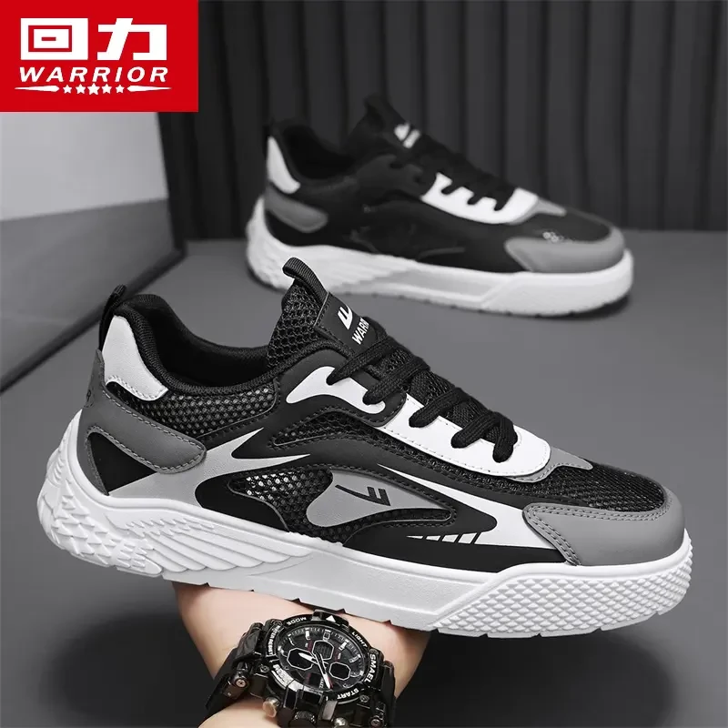 回力男鞋透气网面鞋2025夏季男士休闲百搭板鞋镂空网眼运动跑步鞋