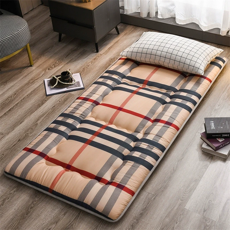 可折叠睡觉打地铺睡垫家用午睡榻榻米80x90x190单人学生宿舍床垫