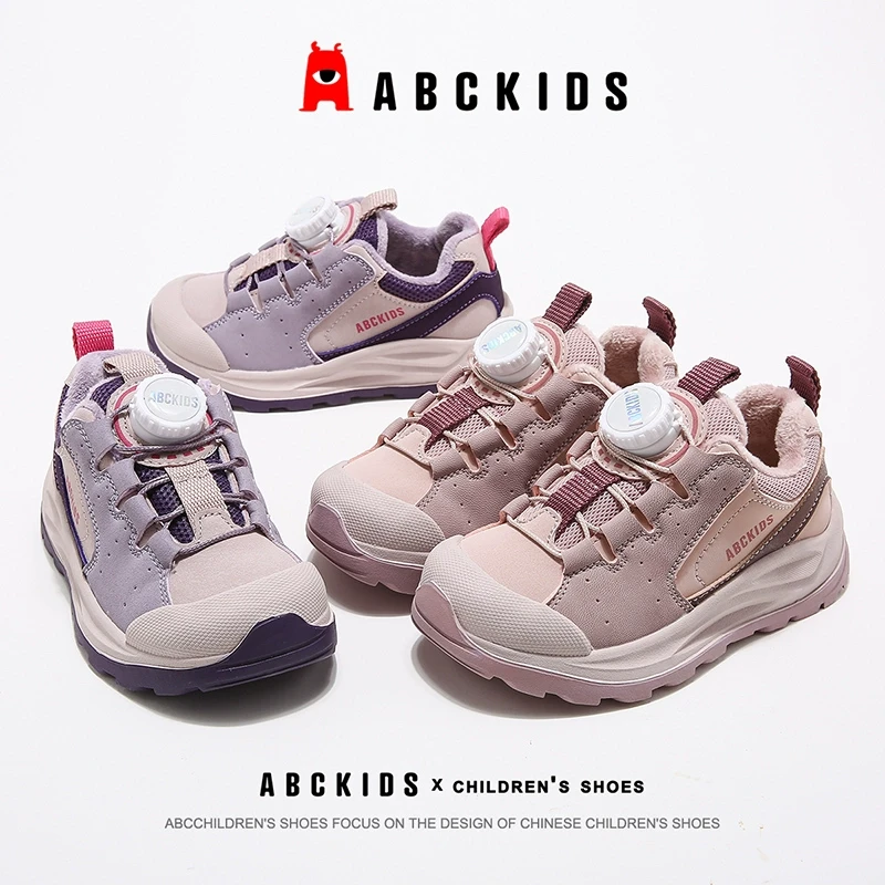 abckids冬季二棉鞋加绒保暖休闲运动鞋SY453603796AX