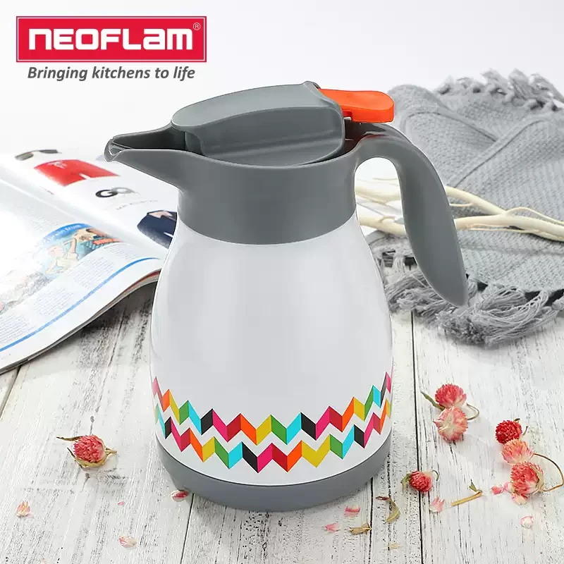 韩国Neoflam保温壶家用水壶热水壶女大容量韩式清新文艺不锈钢
