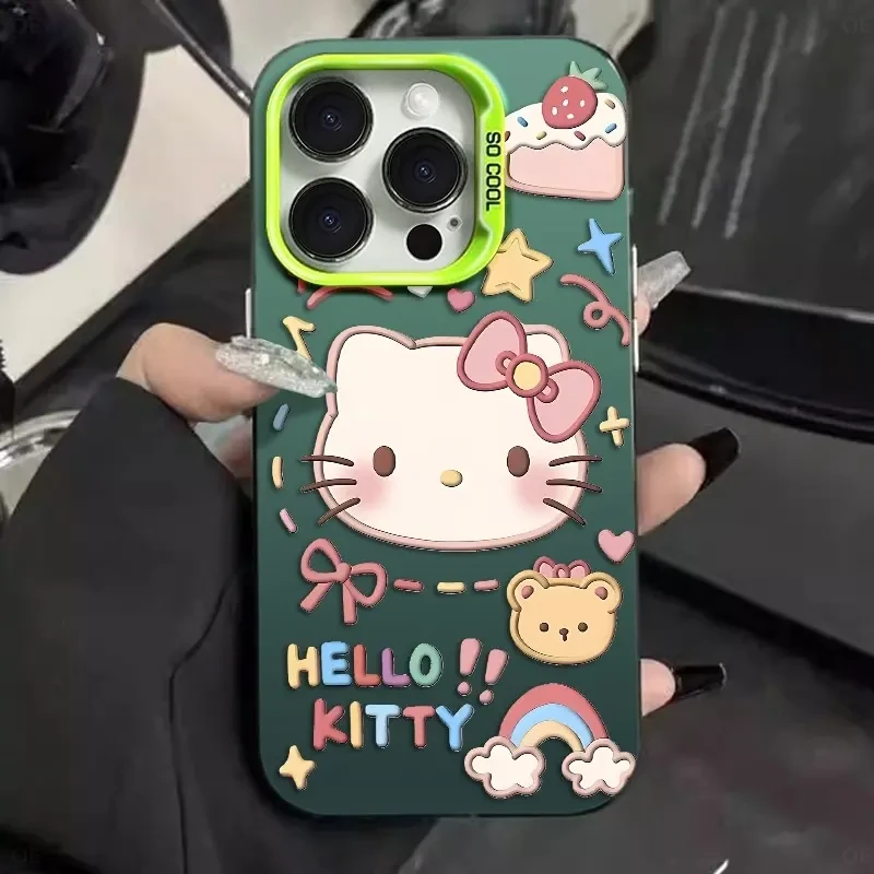 蛋糕凯蒂猫适用苹果13promax手机壳iPhone11软小米15vivo防摔华为