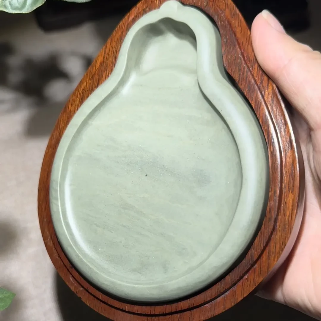 肇庆端砚带盖小砚台书法专用纯天然原石文房四宝研磨