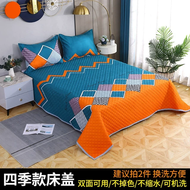 BIOSSANCE双面夹棉加厚床盖床单床褥子四季可用盖毯榻榻米三层垫