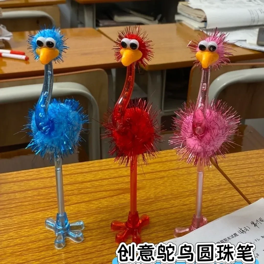 【重生】创意鸵鸟圆珠笔可爱动物火烈鸟笔文具礼物新奇有趣鸵鸟饰品