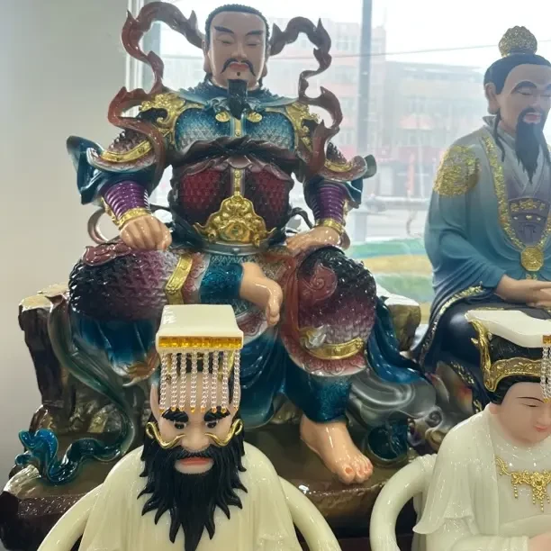 祈福保平安树脂玄天上帝神像家用摆件